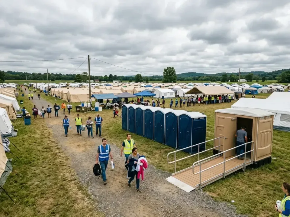 disaster-relief-camp-restrooms-010 — frequently asked questions, Dumpster & Portable Bathrooms Rental in Farmington, IL